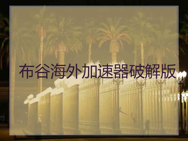 布谷海外加速器破解版