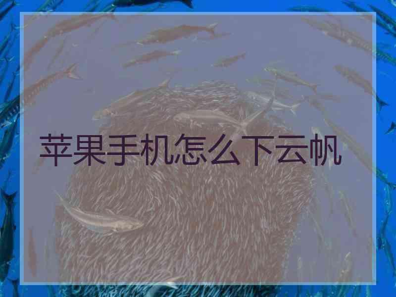 苹果手机怎么下云帆
