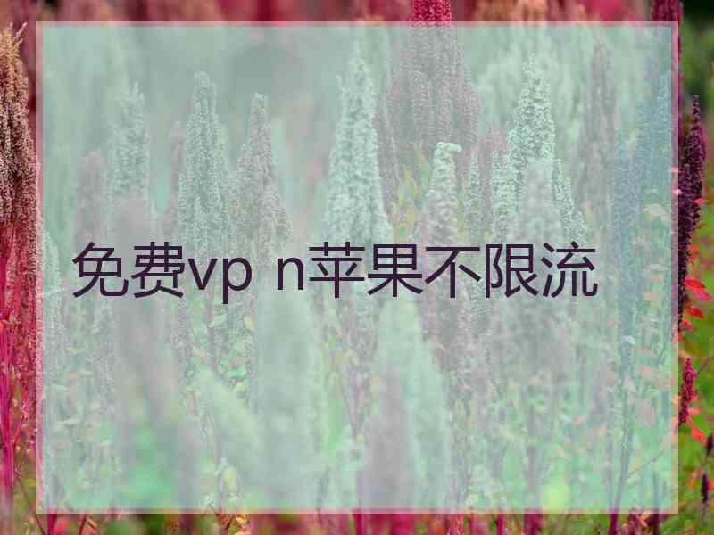 免费vp n苹果不限流