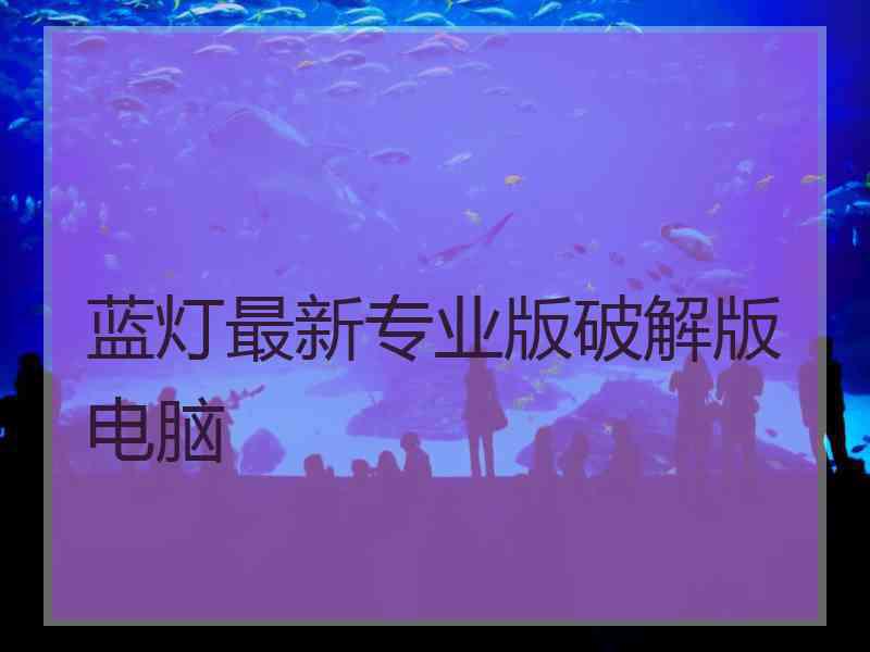 蓝灯最新专业版破解版电脑