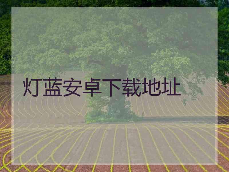 灯蓝安卓下载地址