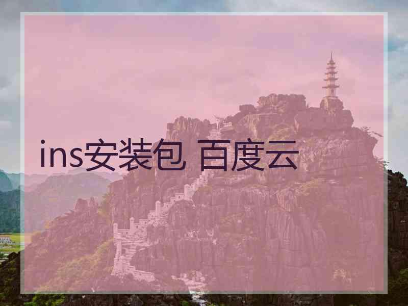 ins安装包 百度云
