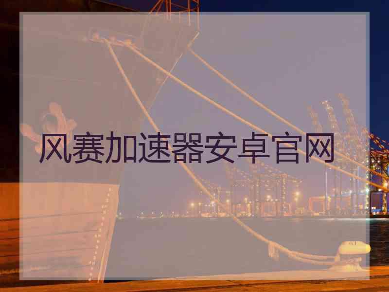风赛加速器安卓官网