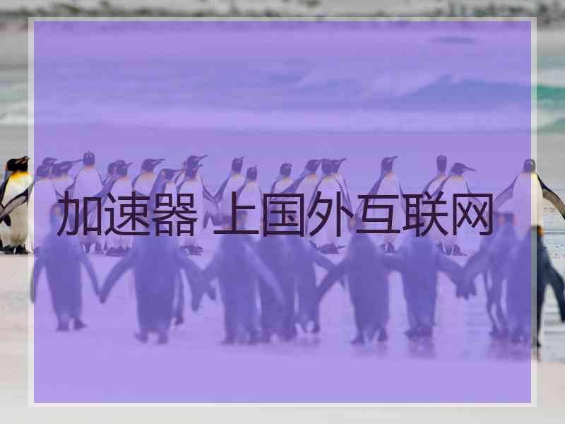加速器 上国外互联网
