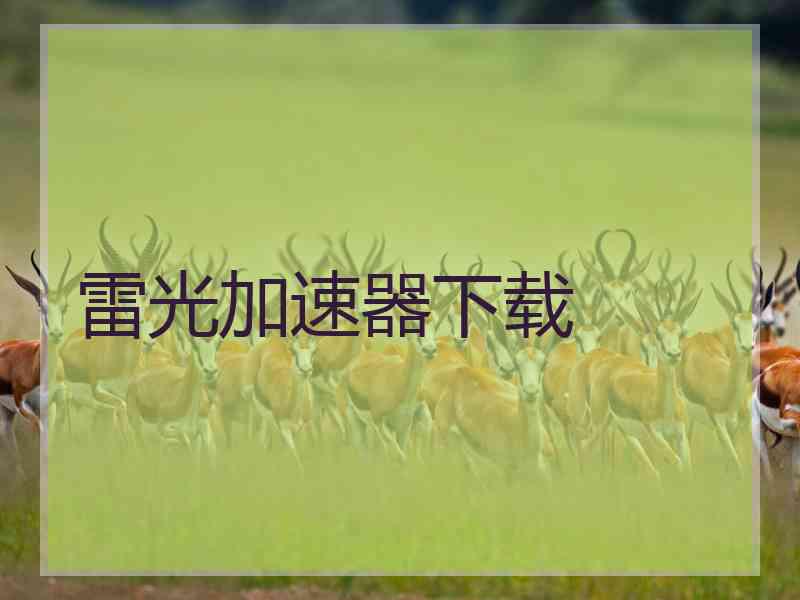 雷光加速器下载