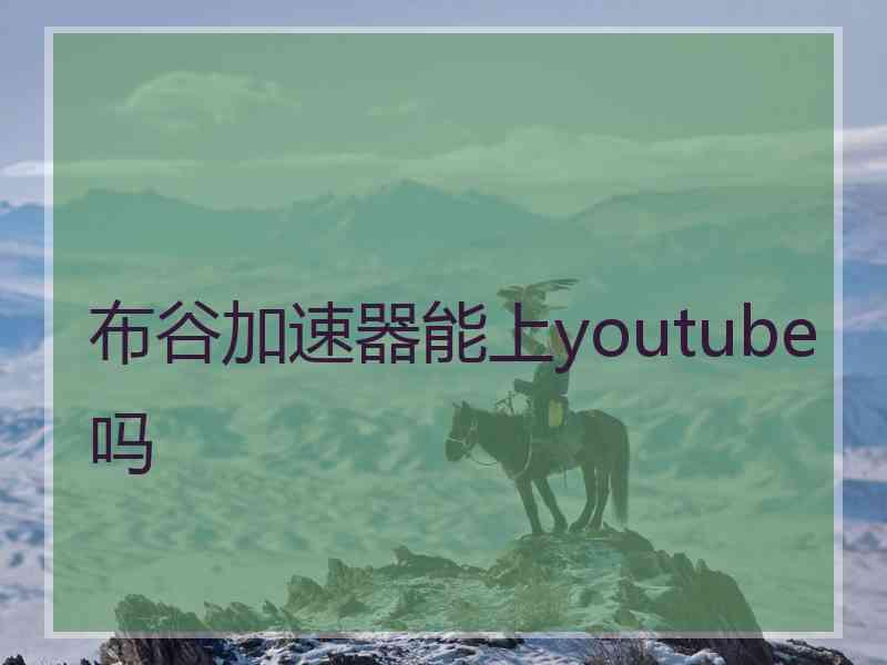 布谷加速器能上youtube吗