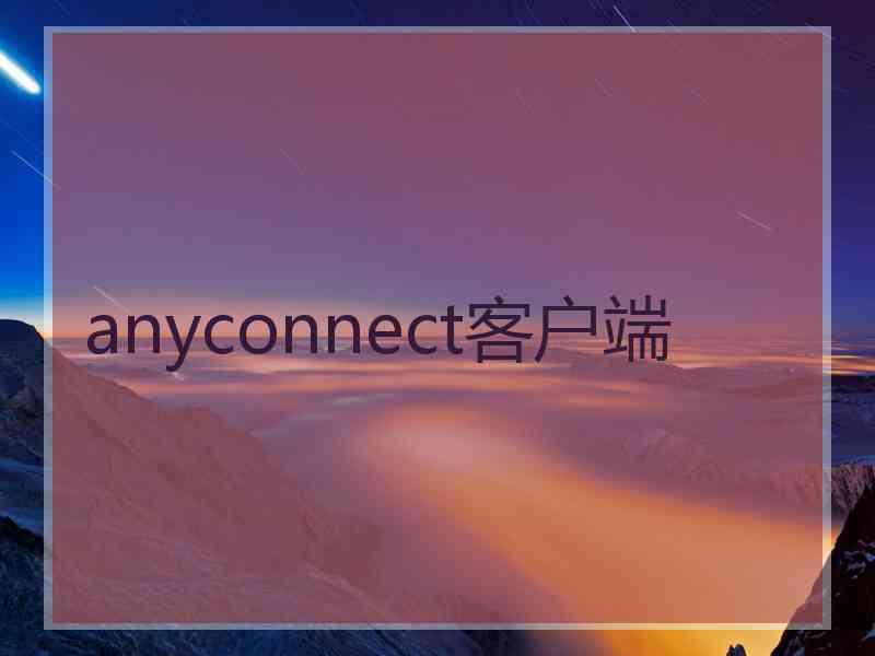 anyconnect客户端
