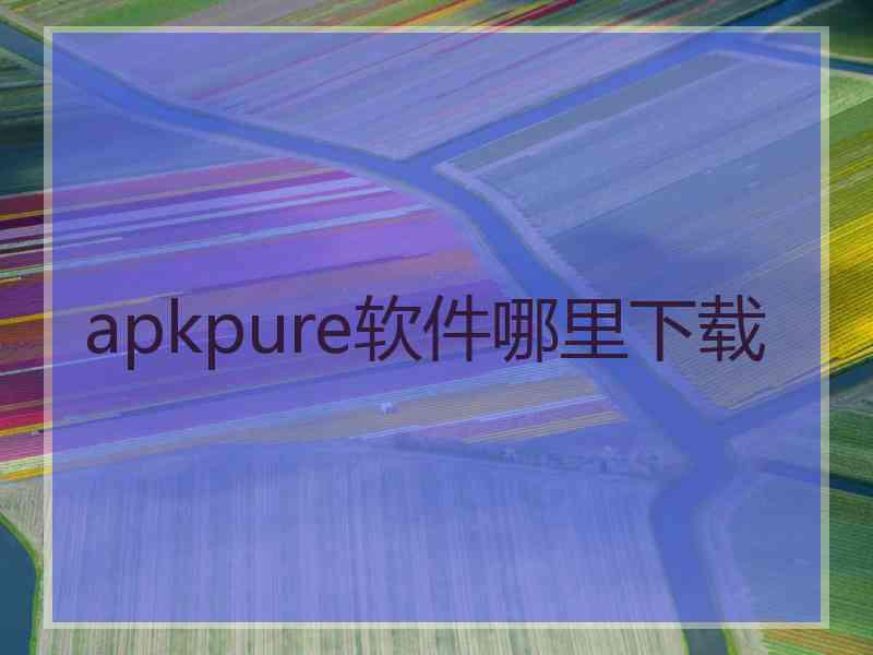 apkpure软件哪里下载