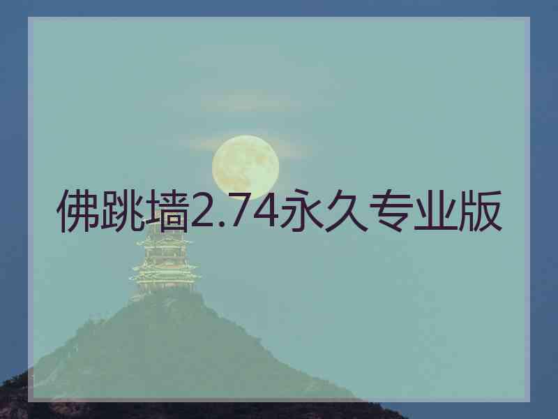 佛跳墙2.74永久专业版