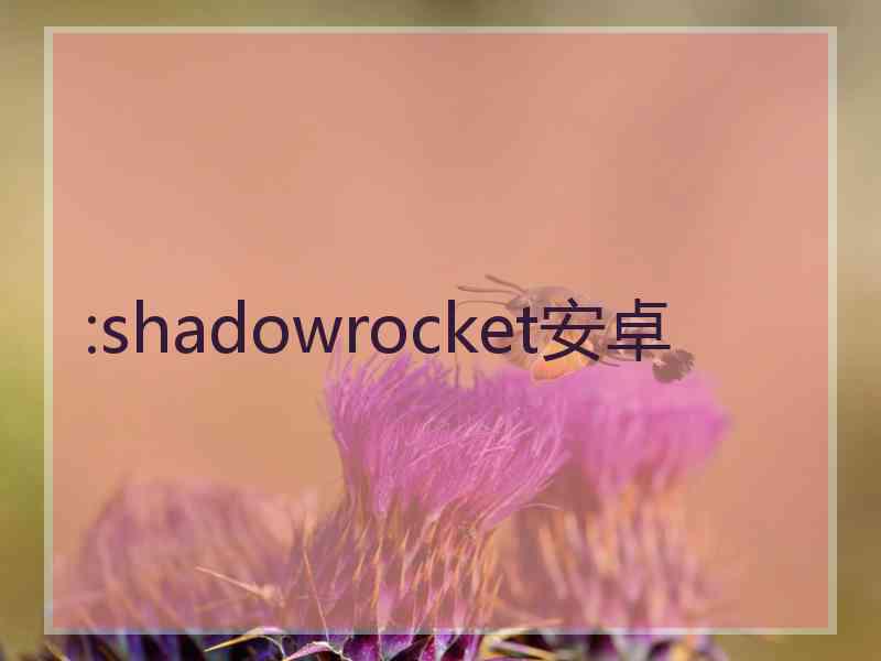 :shadowrocket安卓