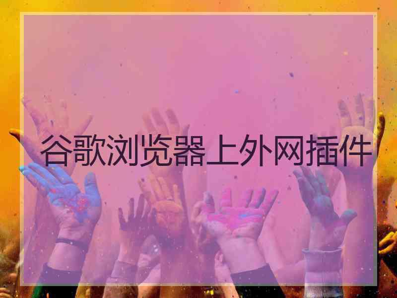 谷歌浏览器上外网插件
