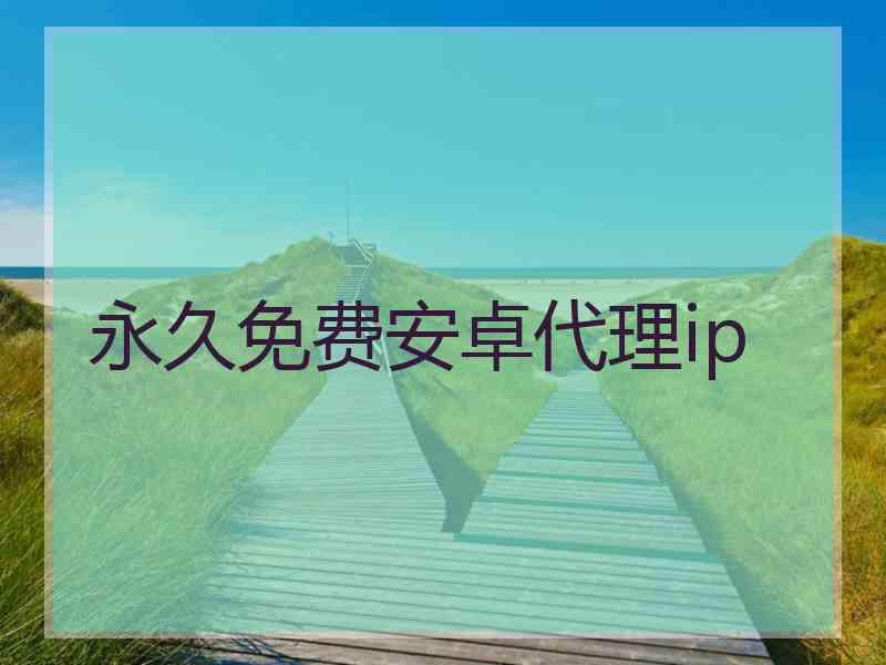 永久免费安卓代理ip