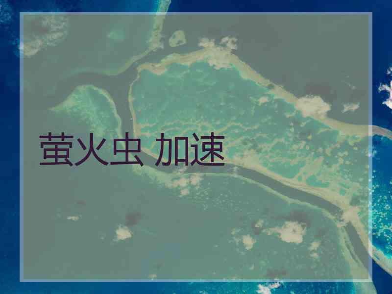 萤火虫 加速