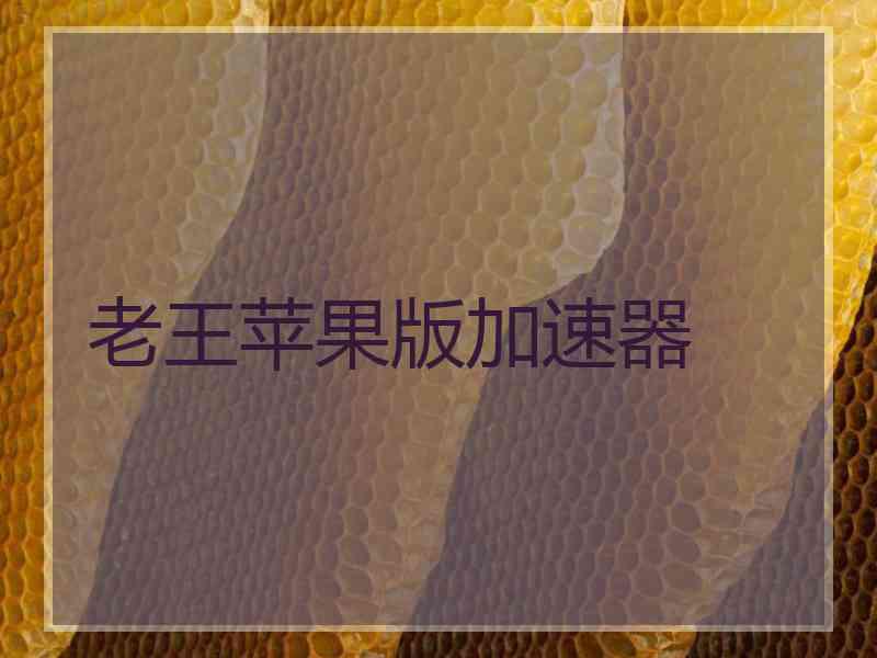 老王苹果版加速器