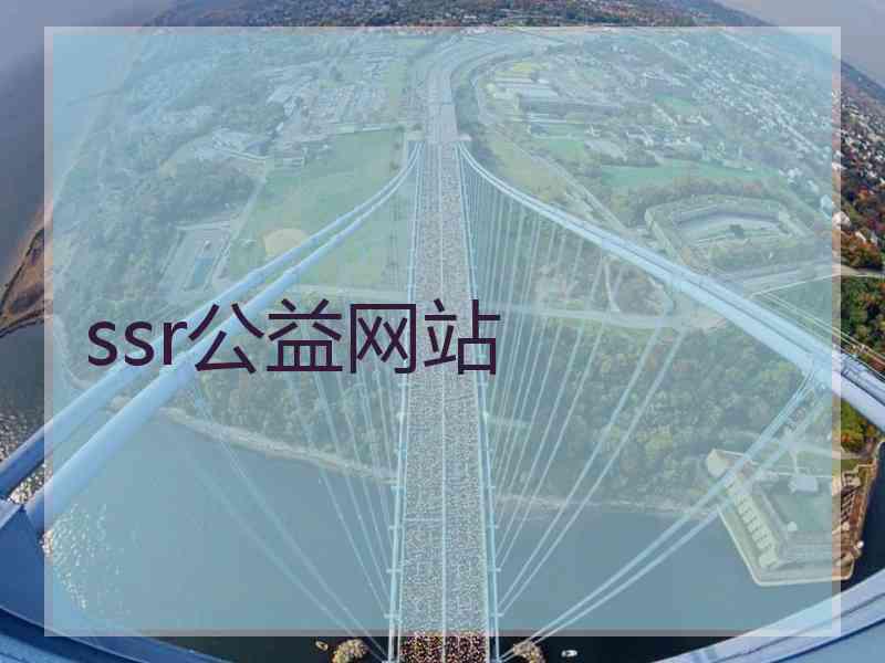 ssr公益网站