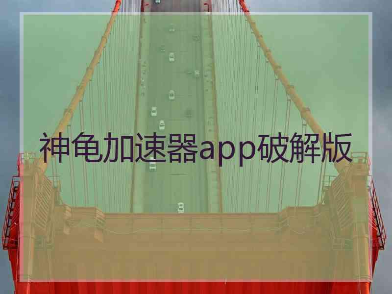 神龟加速器app破解版