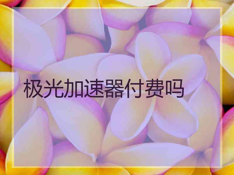 极光加速器付费吗